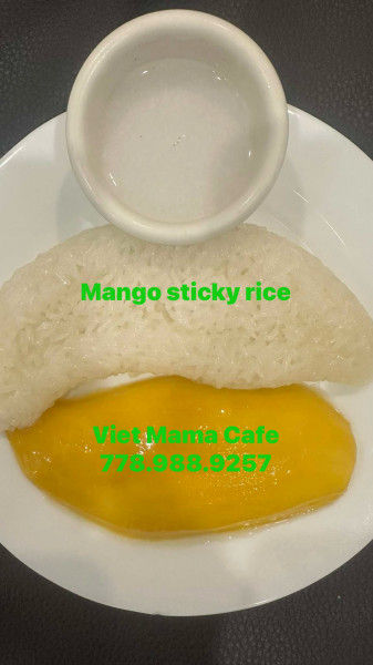 #1.MANGO STICKY RICE w COCONUT MILK-芒果糯米飯配椰奶-XÔI XOÀI