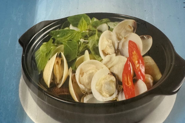 #.STEAMED LEMONGRASS CLAM (500gr)-香茅蒸蛤蜊(500gr)-NGHÊU HẤP XẢ