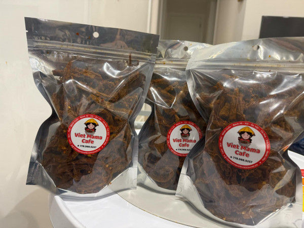#.SPICY BEEF JERKY (500gr)/KHÔ BÒ QUE CAY(500gr)/辣牛肉乾(500克)