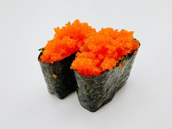 9N MASAGO Caviar D'eperlan Nigiris / Capelin Roe (2 Mcx / 2 Pcs + rice)