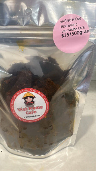#.SPICY SLICED BEEF JERKY (500g)/KHÔ BÒ MIẾNG TO(500g)