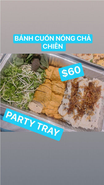 #.THE MINCHED RICE ROLLS WITH PORK HAM /BÁNH CUỐN CHẢ CHIÊN