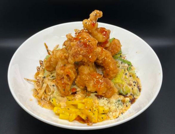 P121.Generaltao chicken(poke bowl)