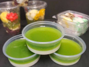 Pandan & Coconut Jelly (Rau Câu Lá Dứa Nước Dừa)