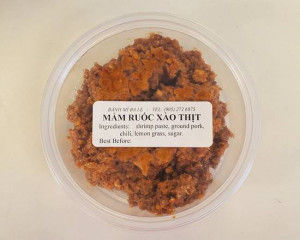 Pork Stew & Fermented Shrimp (Mắm Ruốc Xào Thịt)