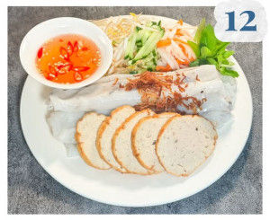 12. BÁNH CUỐN NÓNG CHẢ LỤA