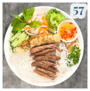 57. BÚN CHẢ GIÒ THỊT NƯỚNG