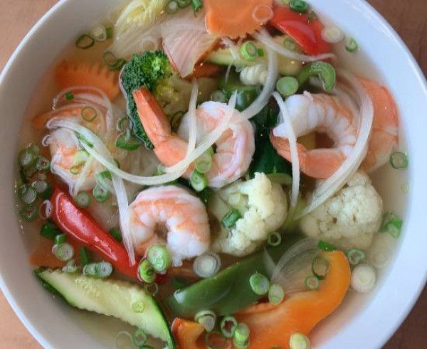 P8: PHỞ TÔM - Soupe tonkinoise aux crevettes et légumes