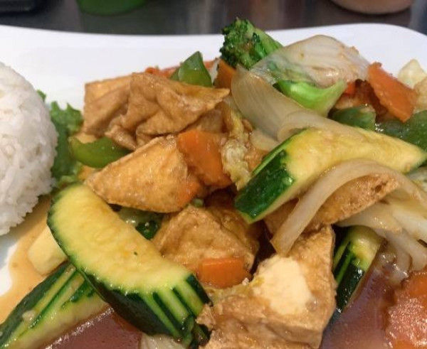X14: RAU XÀO TÀU HỦ - Tofu sauté aux légumes