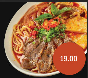 Soupe de nouilles au boeuf épicée à la Hue