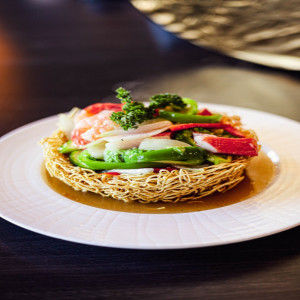 48. Fruits de mer sautés aux léqumes