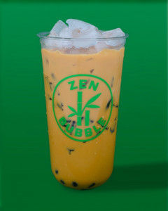 Thai thé au lait et tapioca et grass jelly