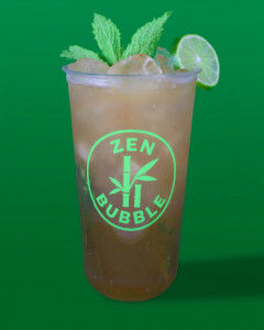 Thé au menthe et lime