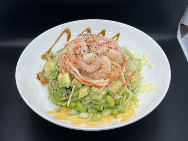 P117.Spicy shrimps&crabsticks(poke bowl)