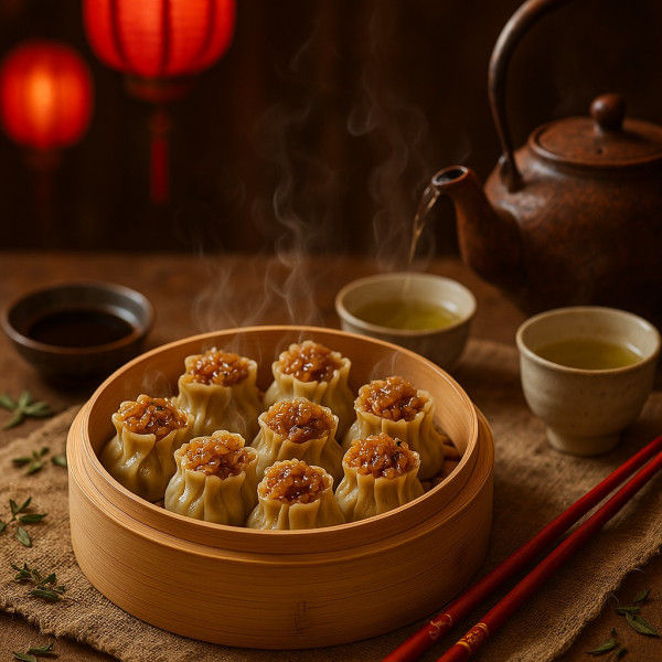 41. Raviolis au riz et aux champignons/ Rice and Mushroom Dumplings CA