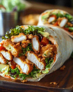 12 Inch BBQ Chicken Wrap
