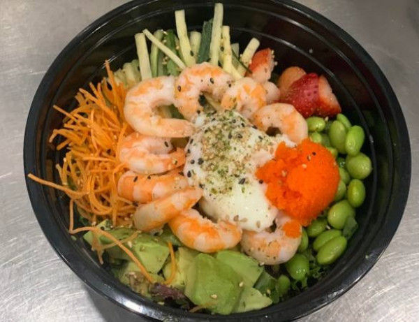 60. Poke Crevette cuite