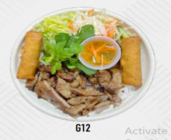 BÚN THỊT NƯỚNG CHẢ GIÒ