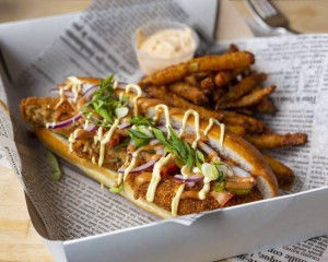 504. Po’boy Gâteau de crabe / Crab Cake