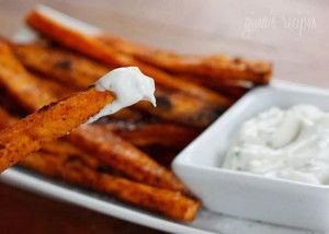 Sweet potato with cream