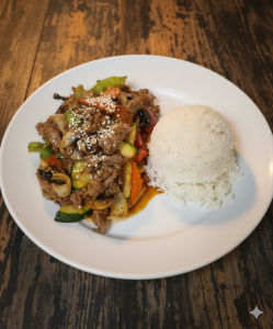 [Midi] 15. Bœuf ou Poulet sauté basilic