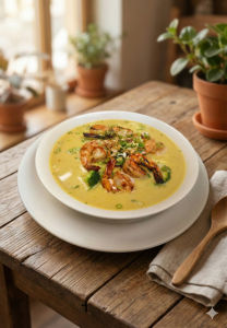 [Midi] 9. Soupe cari aux Crevettes avec lait de coco (vermicel)