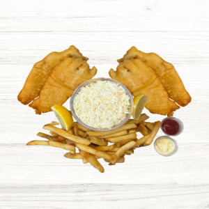 4-PC Cod, 3X Fries & 1 LRG Coleslaw