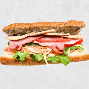 BM0. Banh mi classique au jambon