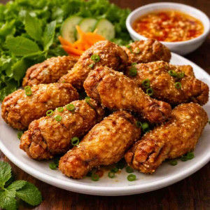 A8. Fried Chicken Wings (1lb) / Cánh Gà Chiên