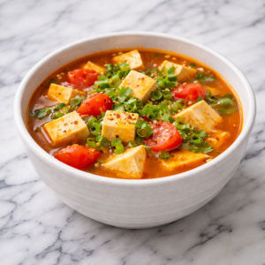 V11 Tofu and Tomato Soup