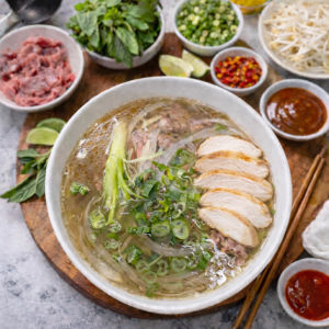 P04. Pho with Rare Beef and Chicken