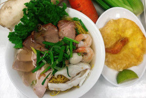 201. Vietnamese Fried Fish Cake, Shrimp & Sausage