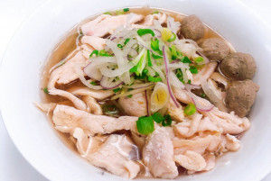 319. Chicken, Beef Ball Rice Noodle Soup