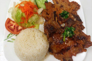 503. Grilled Pork Chop (2) with Steamed Rice