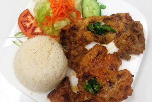 517. Grilled Pork Chop & Chicken
