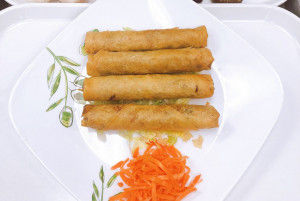 601. Deep Fried Vegetables Spring Rolls