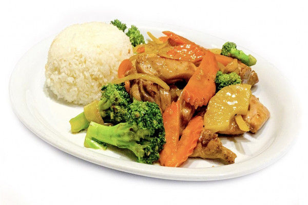 Cơm Gà Xào Khóm