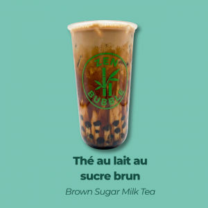 Thé au lait au sucre brun