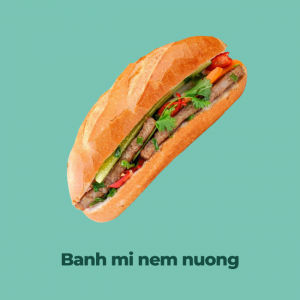 Banh mi au nem nuong