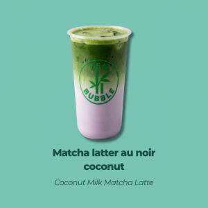 Matcha latter au noir coconut