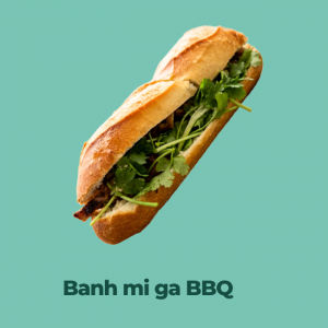 Banh mi au poulet BBQ