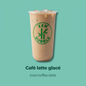 Café latte glacé