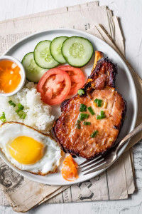 2. Cơm Heo nướng Ốp la/ Grill Pork & Sunny Egg