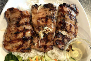 Poulet et boeuf grillés