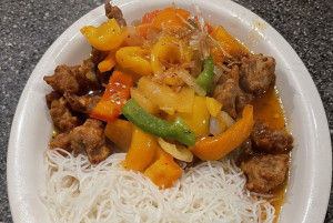Poulet pané saveur aux cerises