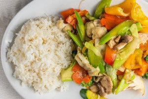 Sautés légumes sauce ananas