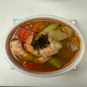 5.Soupe aigre-douce aux crevettes