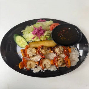 G4.Brochette de pétoncles / Grilled scallops