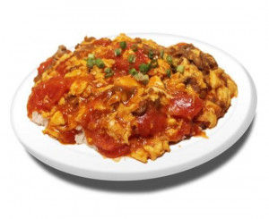 37. Poulet ou bœuf à la sauce aux Tomates / 番茄(牛)鸡饭