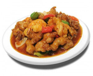 43b. Poulet et crevettes général tao / 左宗棠鸡虾